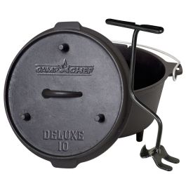 TLGREEN Dutch Oven Set 4 Liter, BBQ Feuertopf Schmortopf, Dickem